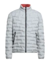 Napapijri Man Puffer Light Grey Size Xxxl Polyester In Gray