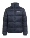 Napapijri Man Puffer Navy Size L Polyamide In Blue