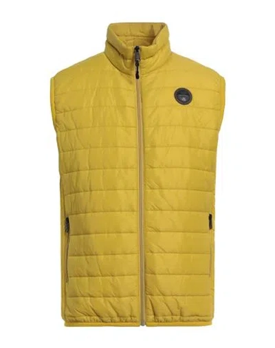 Napapijri Man Puffer Yellow Size L Polyamide