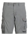 Napapijri Man Shorts & Bermuda Shorts Grey Size 35 Cotton In Blue