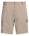 Napapijri Man Shorts & Bermuda Shorts Grey Size 40 Cotton In Neutral