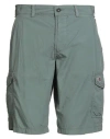 Napapijri Man Shorts & Bermuda Shorts Military Green Size 35 Cotton