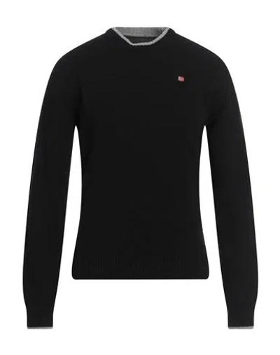 Napapijri Man Sweater Black Size L Wool, Polyamide