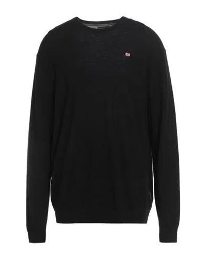 Napapijri Man Sweater Black Size Xxxl Wool