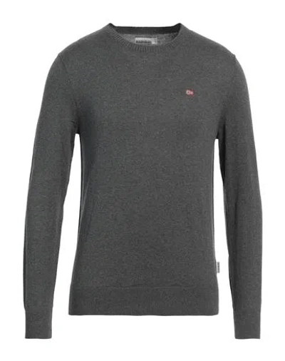 Napapijri Man Sweater Grey Size M Cotton