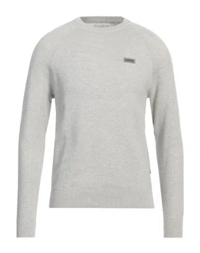 Napapijri Man Sweater Light Grey Size M Cotton