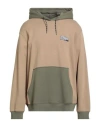 Napapijri Man Sweatshirt Beige Size M Cotton, Elastane In Nude