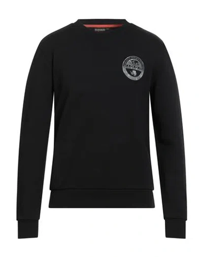 Napapijri Man Sweatshirt Black Size L Cotton
