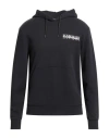 Napapijri Man Sweatshirt Black Size M Cotton In Black