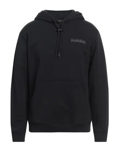 Napapijri Man Sweatshirt Black Size M Cotton, Polyester, Elastane