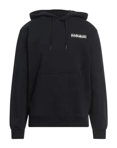 Napapijri Man Sweatshirt Black Size M Cotton, Polyester, Elastane
