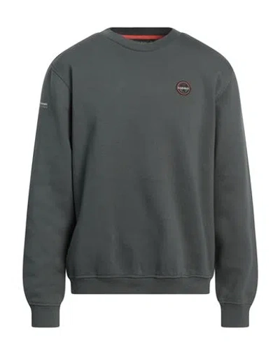 Napapijri Man Sweatshirt Dark Green Size S Cotton, Polyester