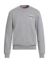 Napapijri Man Sweatshirt Grey Size M Cotton In Gray