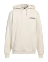 Napapijri Man Sweatshirt Ivory Size M Cotton, Polyester, Elastane
