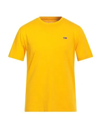 Napapijri Man T-shirt Mandarin Size L Cotton In Orange