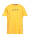 Napapijri Man T-shirt Mandarin Size L Cotton In Yellow