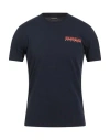 Napapijri Man T-shirt Navy Size S Cotton In Blue