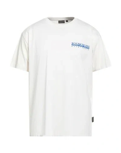 Napapijri Man T-shirt White Size L Cotton