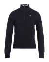 NAPAPIJRI NAPAPIJRI MAN TURTLENECK NAVY SIZE L LAMBSWOOL, POLYAMIDE