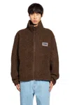 Napapijri Martine Rose T-emin Wool Fleece Jacket In Brown