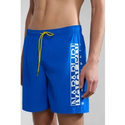 Napapijri V-box 1 Mens Swim Shorts In Blue Lapis B2l