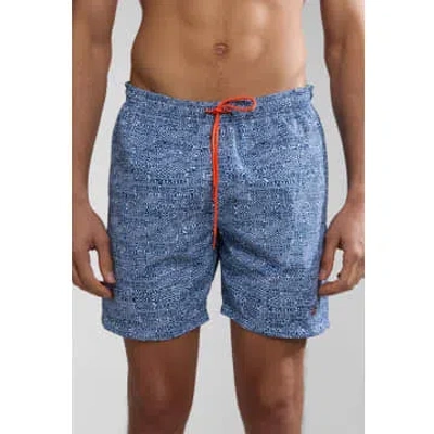 Napapijri V-inuvik Mens Swim Shorts In Aop Fabric F30