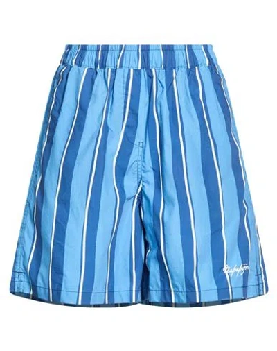 Napapijri N-anions W Woman Shorts & Bermuda Shorts Azure Size Xl Cotton In Multi