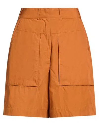 Napapijri N-lucidum W Woman Shorts & Bermuda Shorts Brown Size Xxs Cotton