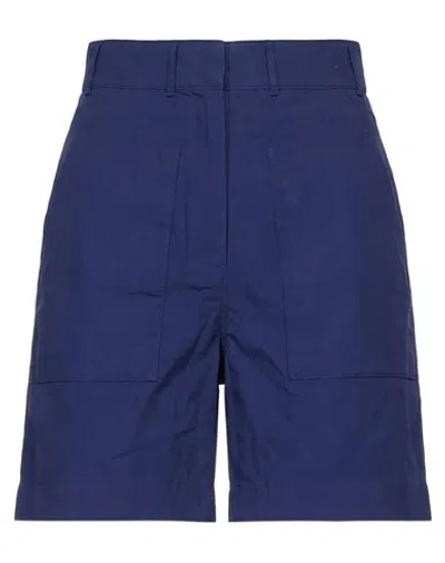 Napapijri N-lucidum W Woman Shorts & Bermuda Shorts Navy Size Xl Cotton In Black