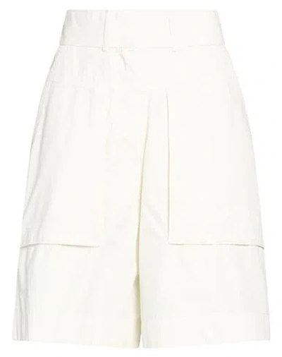Napapijri N-lucidum W Woman Shorts & Bermuda Shorts White Size Xl Cotton