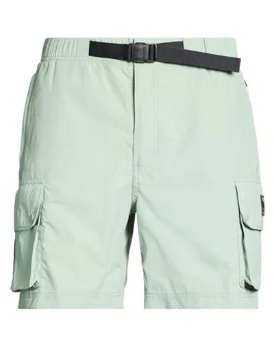 Napapijri Obey X  Man Shorts & Bermuda Shorts Sage Green Size M Polyester