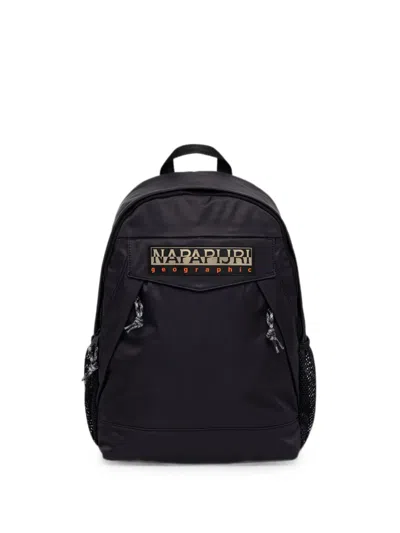 Napapijri Olina Logo-patch Zip-fastening Backpack In Blue