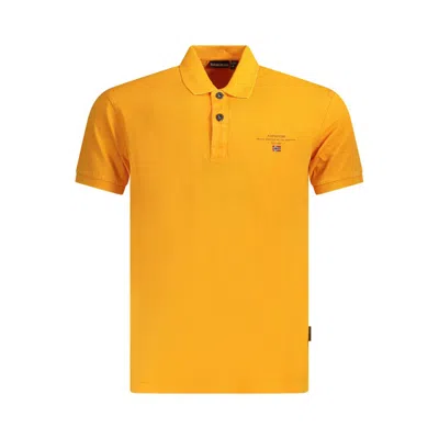 Napapijri Orange Cotton Men Polo Men's Shirt