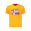 Napapijri Orange Cotton Men T-shirt In Yellow