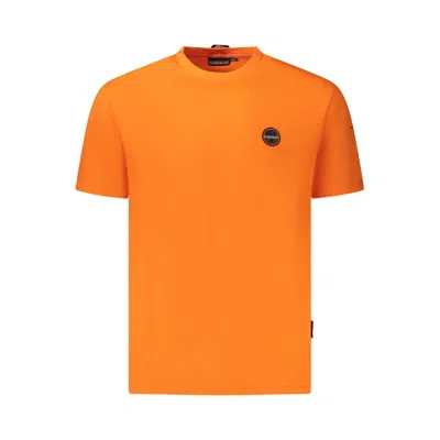 Napapijri Orange Cotton Men T-shirt