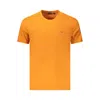 Napapijri Orange Cotton Men T-shirt In Orange