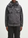 Napapijri Logo-print Layered Jacket In Grey