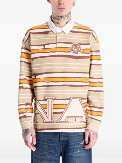Napapijri Pdf Long-sleeved Polo Shirt In Multi