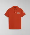 Napapijri Polo Man  E-amundsen Np0a4h6a A621 Orange Burnt In Orange