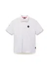 Napapijri Polo Man  E-badge Np0a4ida 2061 White Heron In White
