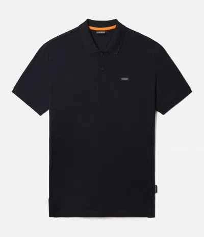 Napapijri Polo Man  E-rhemes Np0a4g2k 176 Marine Blue In Black