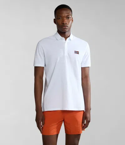 Napapijri Polo Man  Ebea 2 Np0a4hpy 002 Bright White