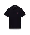 Napapijri Polo Man  Ebea 2 Np0a4hpy 0411 Black In Black