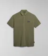 Napapijri Polo Man  Ebea 2 Np0a4hpy Gae Green Lichen In Green