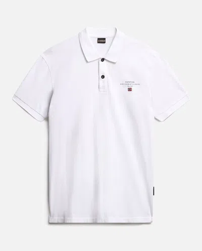 Napapijri Polo Man  Elbas 4 Jersey - Np0a4gb4 0021 Bright White