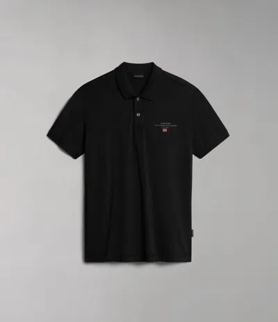 Napapijri Polo Man  Elbas 4 Jersey - Np0a4gb4 0411 Black In Multi