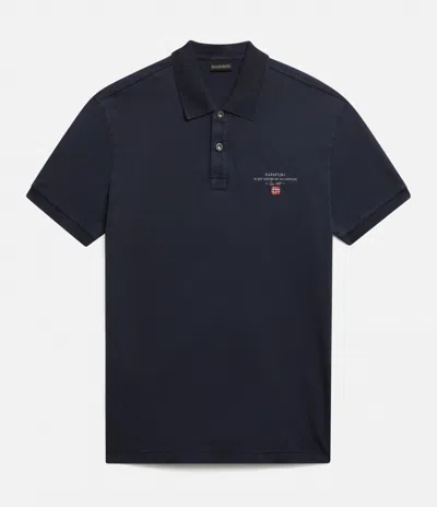 Napapijri Polo Man  Elbas 4 Jersey - Np0a4gb4 1761 Blue Marine