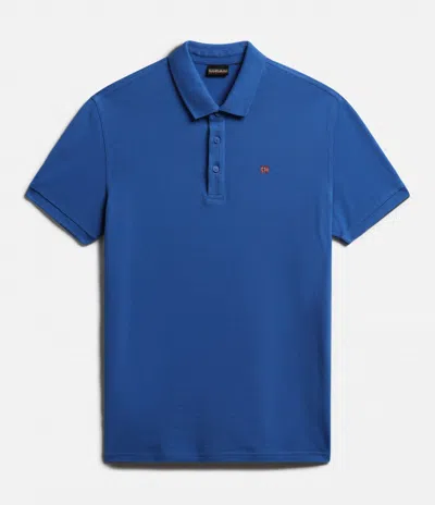 Napapijri Polo Man  Eolanos 3 Np0a4gb3. B2l Blue Lapis