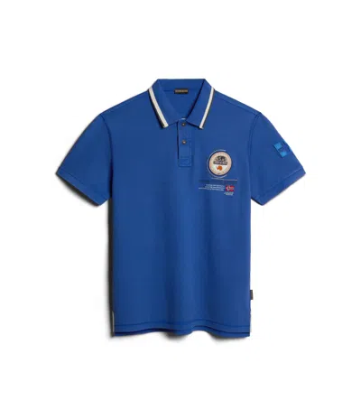 Napapijri Polo Man  Gandy 4 - Np0a4h8r B5a1 Blue Mazarin