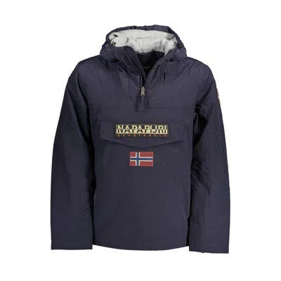 Napapijri Polyamide Jackets & Men's Coat In Blue